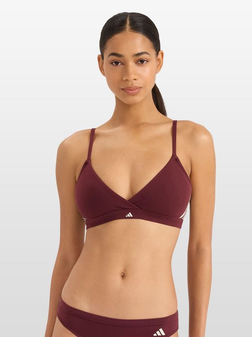 Damen Triangel-BH  -  Sport Active Essentials Cotton 3 Stripes