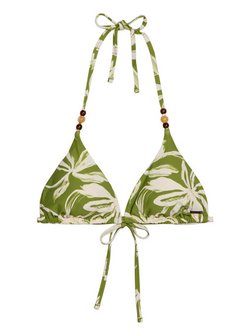 Damen Triangel-Bikini-Top  -  Abstract Flower
