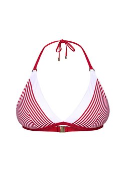Damen Triangel-Bikini-Top  -  Streifen