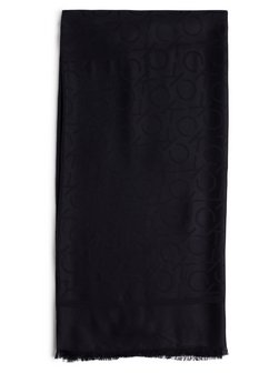 Damen Tuch - Shiny Jacquard Monogram Square