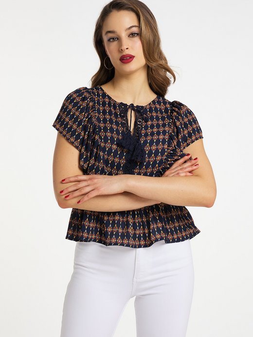 Damen Tunika kurzarm