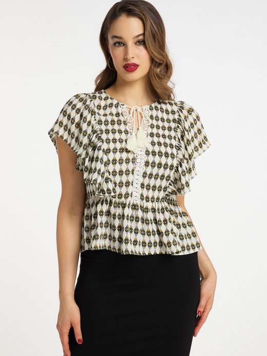 Damen Tunika kurzarm