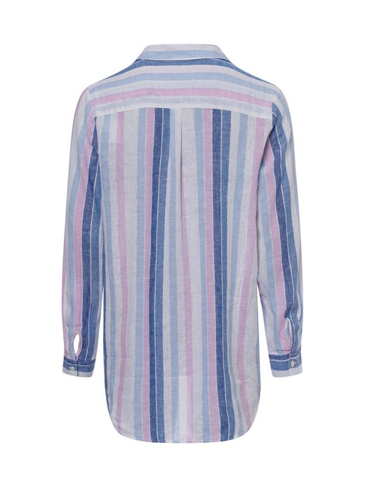 Damen Tunikabluse mit Leinen-Anteil