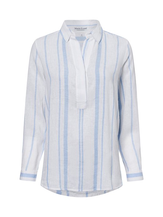 Damen Tunikabluse mit Leinen-Anteil