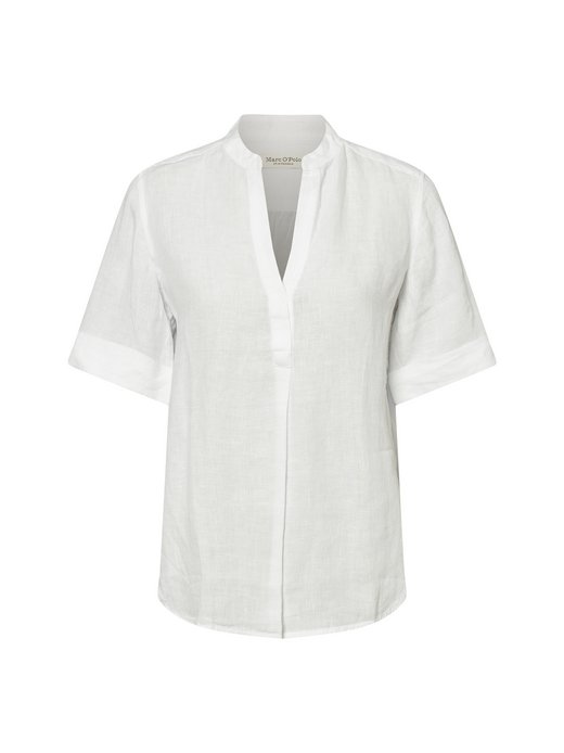 Damen Tunikabluse mit Leinen-Anteil