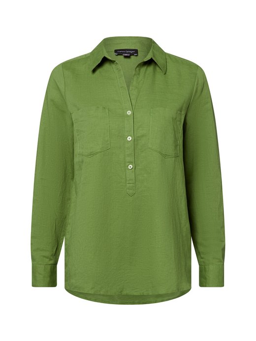 Damen Tunikabluse mit Leinenanteil