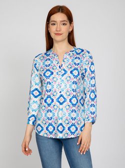 Artikelbild Damen Tunikabluse von Vicci Germany in hellblau bedruckt