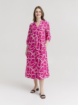 Artikelbild Damen Tunikakleid - Catalina von Va Bene in pink gemustert