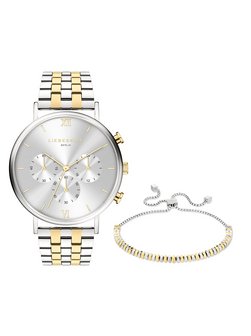 Damen Uhr & Armband  -  Bicolor Edges