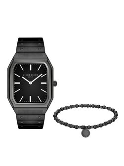 Damen Uhr & Armband Set  -  Black Urban