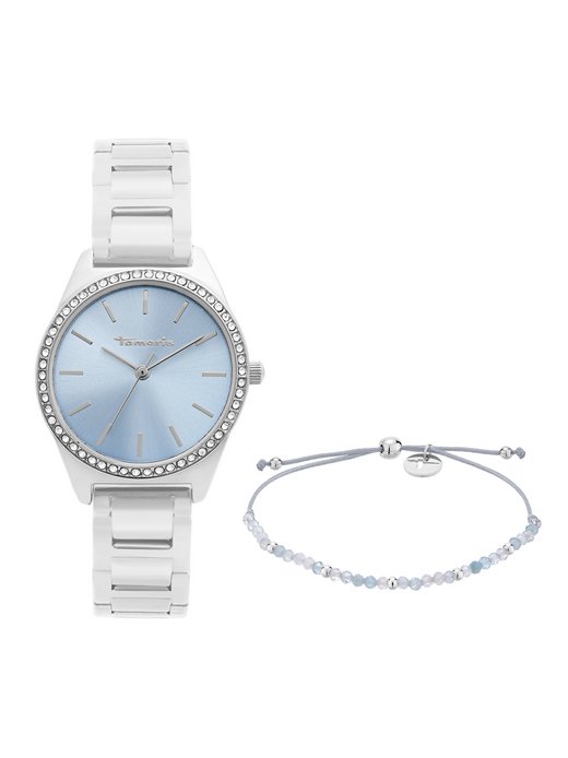 Damen Uhr & Armband Set  -  Blue Combination