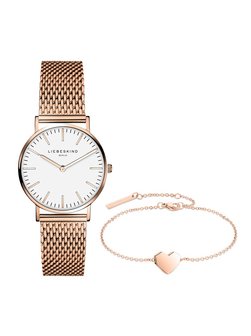 Damen Uhr & Armband Set  -  Lovely Basic Rosé