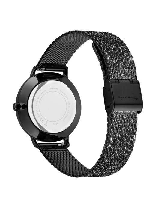 Damen Uhr & Armband Set  -  The Sparkling Black