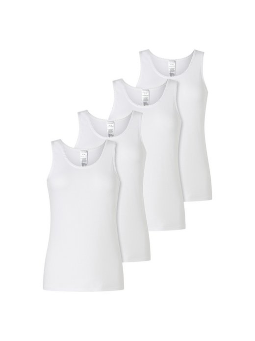 Damen Unterhemd 4er Pack