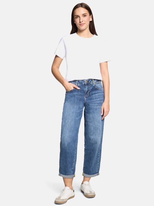 Damen Used Look-Jeans
