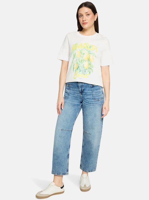 Damen Used Look-Jeans