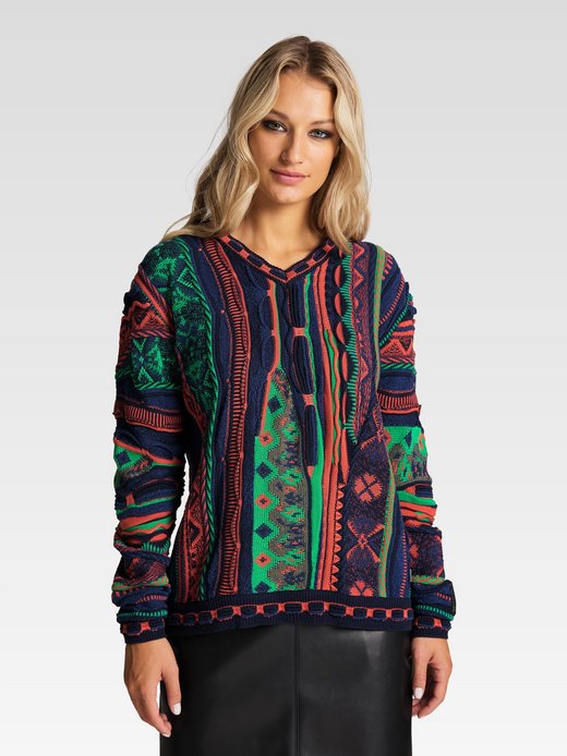 Damen V-Ausschnitt-Pullover  -  Consolini