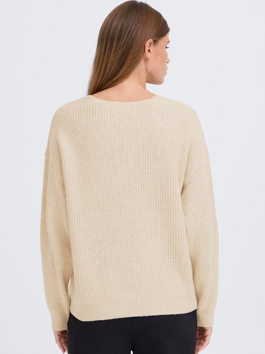 Damen V-Ausschnitt-Pullover - OXCallie