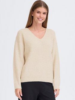 Damen V-Ausschnitt-Pullover - OXCallie