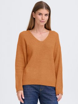 Damen V-Ausschnitt-Pullover - OXCallie