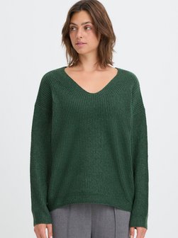Damen V-Ausschnitt-Pullover - OXCallie