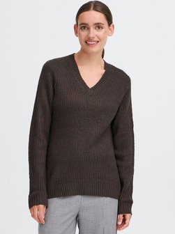 Damen V-Ausschnitt-Pullover - OXFSinvi