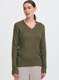 Damen V-Ausschnitt-Pullover - OXFSinvi