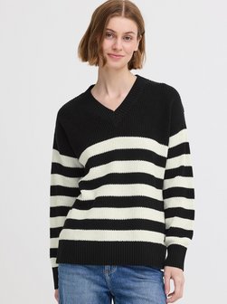 Damen V-Ausschnitt-Pullover - OXKalane
