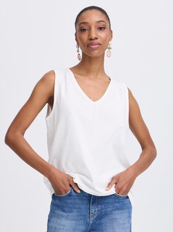 Artikelbild Damen V-Shirt - BYPANDINNA von B.Young in weiß uni
