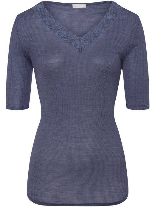Damen V-Shirt  -  Woolen Lace