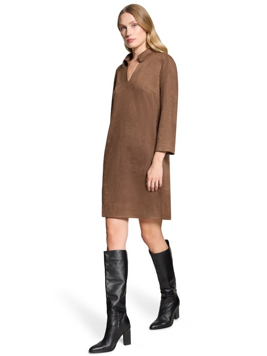 Damen Velourskleid