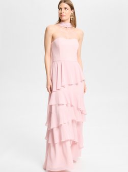 Damen Volantkleid