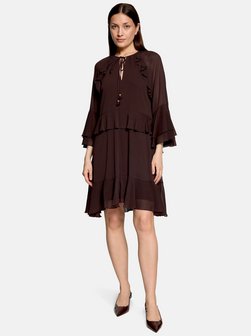 Damen Volantkleid