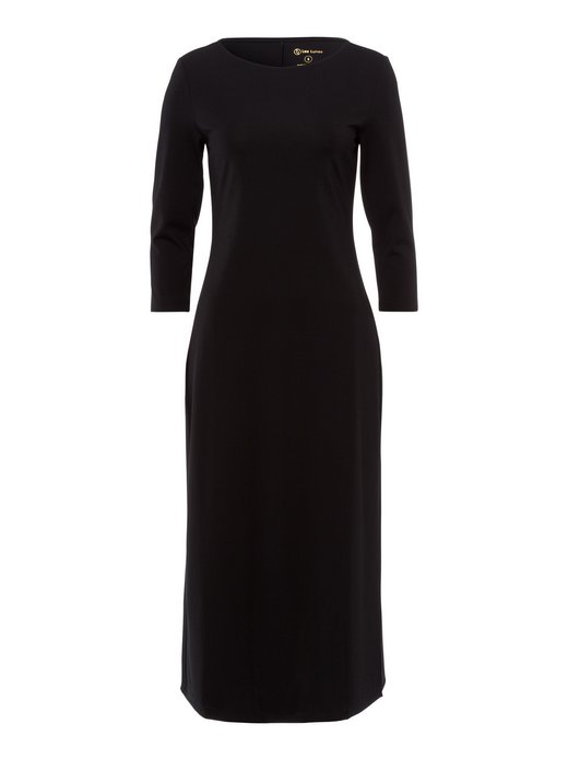 Damen Wadenlanges Jersey-Kleid