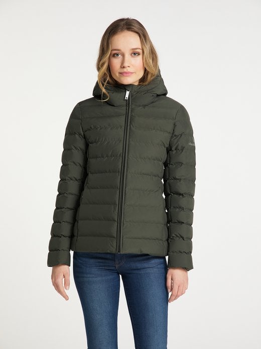 wattierte jacke schwarz damen