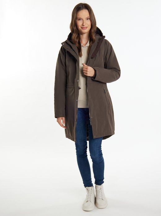 Damen Wattierter Kurzmantel