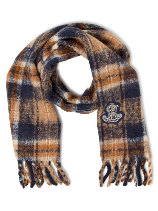 Damen Webschal mit Wollanteil