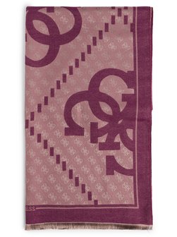 Artikelbild Damen Webschal von GUESS in altrosa aubergine gemustert