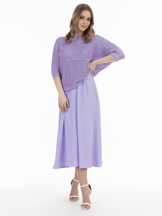 Damen Weitmaschiger Strickpullover