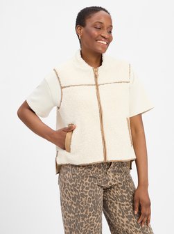Artikelbild Damen Weste - MMRowe Teddy Waistcoat von MOS MOSH in ecru uni