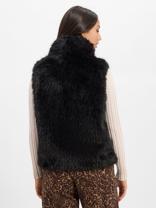 Damen Weste aus Kunstfell