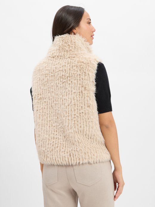 Damen Weste aus Kunstfell