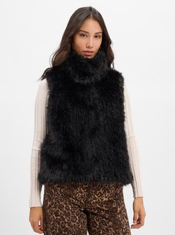 Damen Weste aus Kunstfell