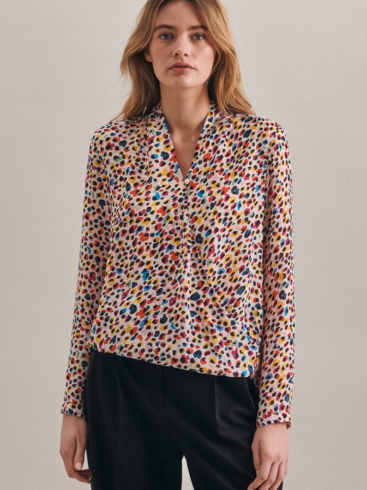 Damen Wickelbluse - Regular fit Fit