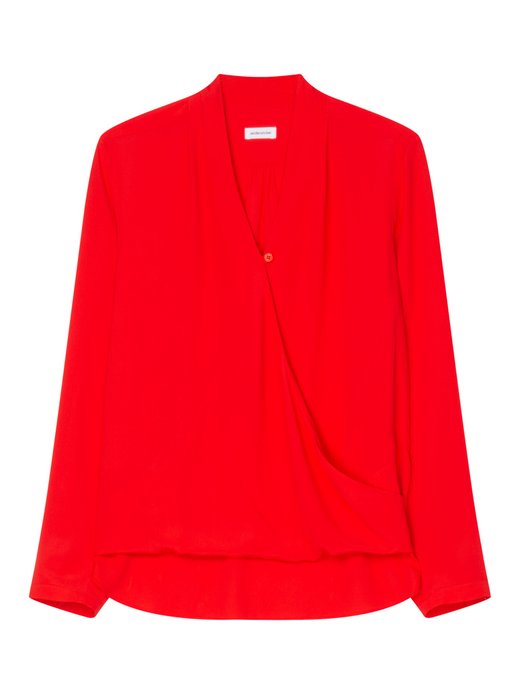 Damen Wickelbluse - Regular fit Fit