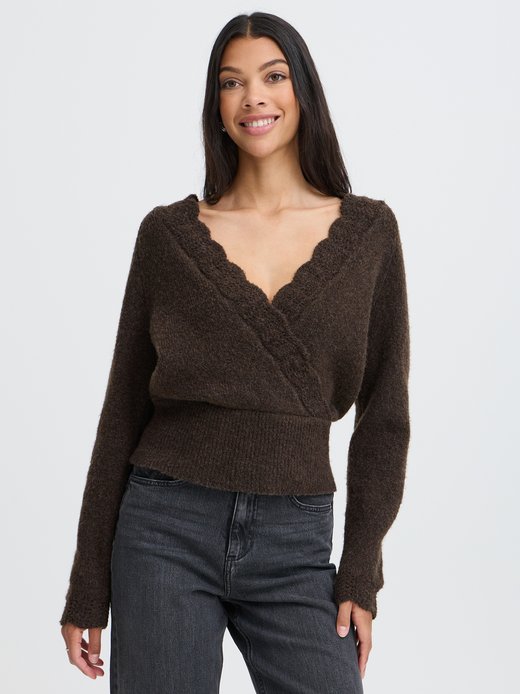 Damen Wickelpullover BYMIEL