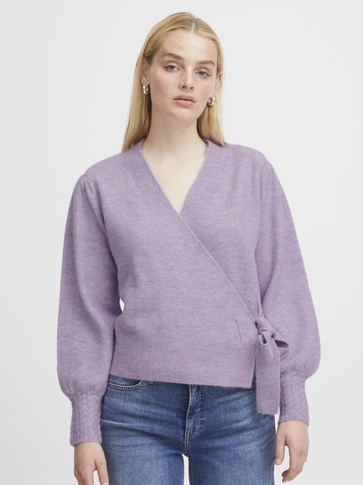 Damen Wickelpullover IHOLENE
