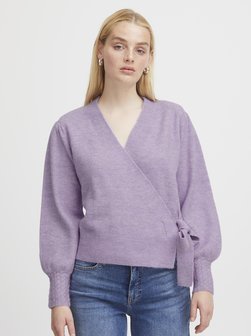 Damen Wickelpullover IHOLENE