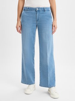Artikelbild Damen Wid-leg-Jeans von comma in light stone uni