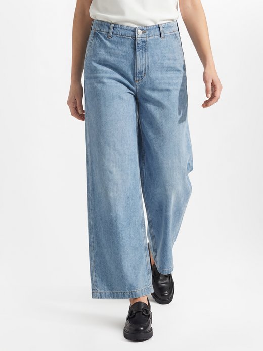 Damen Wide Fit Jeans mit Leinen-Anteil - Luma